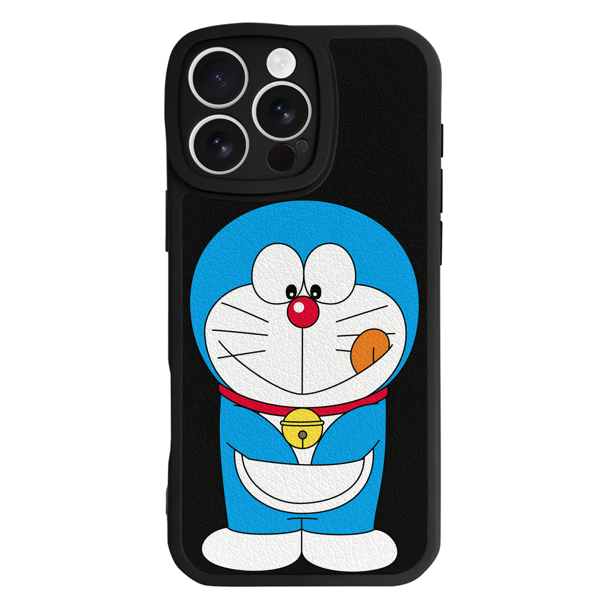 （画像用） ドラえもん Doraemon 【iPhone 16シリーズ対応】シリコンスマホケース（レザー調） 材質：シリコン